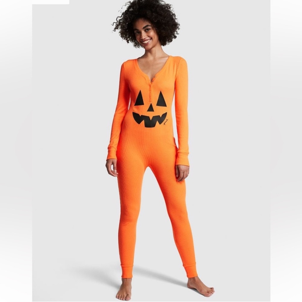 PINK Halloween Thermal Onesie